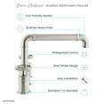 thumbnail image 6 of Avallon 8 in. Widespread, 2-Handle Wheel, Bathroom Faucet in Brushed Nickel, 6 of 10
