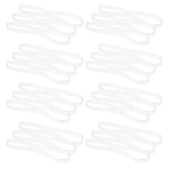 HONMEET Clear Rubber Bands for Crafts and Office Invisible Tidy Look Premium Tpu 100Pcs