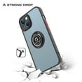 thumbnail image 7 of CoverON For Apple iPhone 14 Case, Clear Back Ring Holder Kickstand Phone Cover, Black, 7 of 7