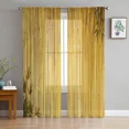 thumbnail image 2 of Bamboo Zen Chinese Style Sheer Curtains Living Room Window Tulle Curtains For Bedroom Kitchen Home ration Voile Drapes, 2 of 7