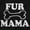 Black, variant on Fur Mama Cute Pet Owner Cat Dog Mom Womens Slim Fit Graphic Tee Brisco Brands S