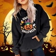 thumbnail image 2 of Weebloom Halloween Hoodies For Girls Boys Winter Hooded Sweatshirt With Pumpkin Print Warm Fleece Pullover Cozy Kids Ages 4-14 Hoodie 10-11 Years, 2 of 4