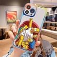 thumbnail image 1 of Funda de teléfono Simpson para iPhone 11 12 13 Mini Pro Max 14 Pro Max Fivean unisex, 1 of 2