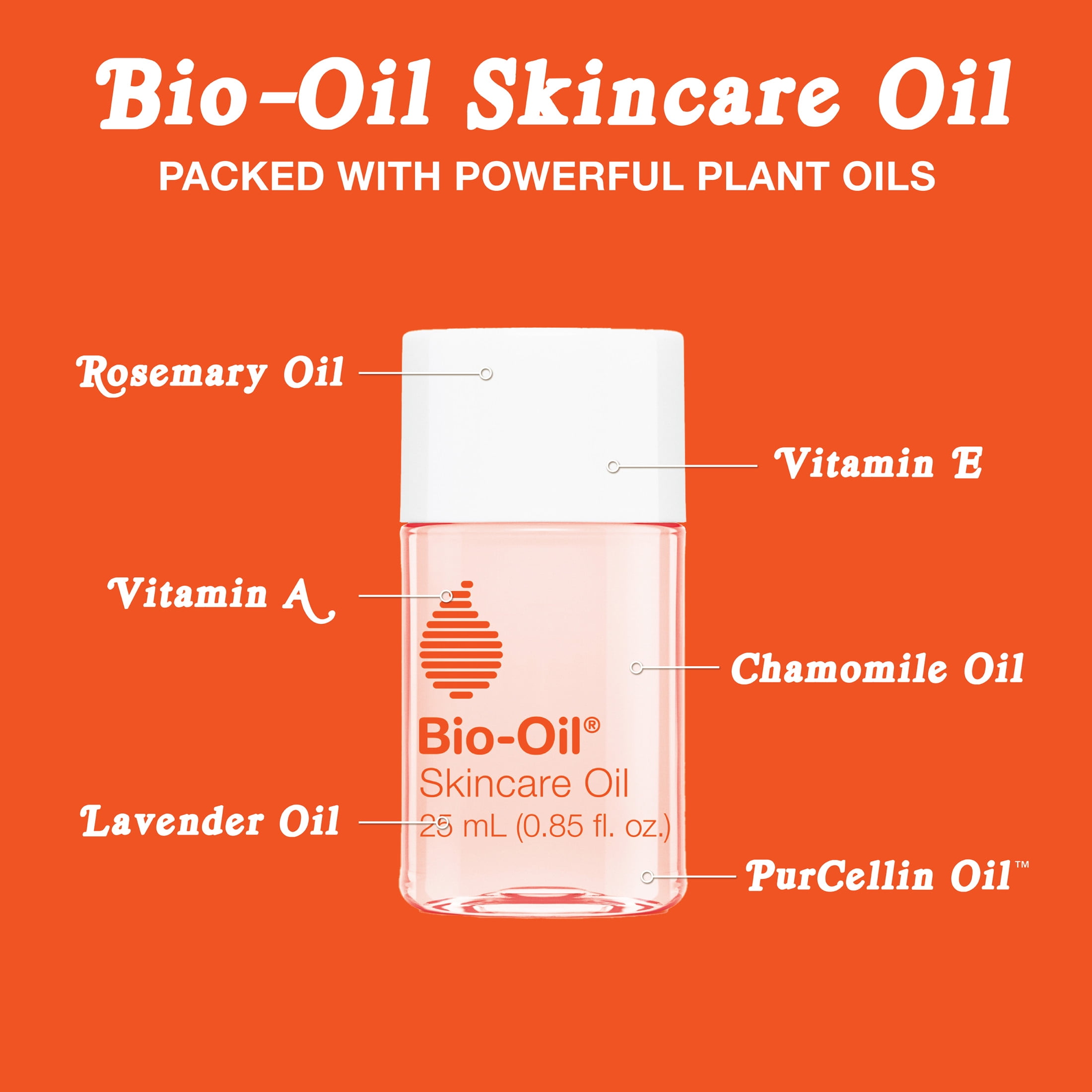 Bio-Oil Skincare Body Oil for Scars and Stretch Marks, Serum Hydrates Skin, 0.85 fl oz
