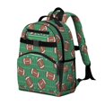 thumbnail image 2 of Football Field Green Pattern Cute School Backpack Bag for School with Padded Back and Adjustable Shoulder Straps 15.25"x11.5"x5.25", 2 of 5