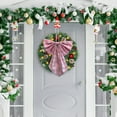 thumbnail image 6 of Virelaxpo Extra Large Plaid-Stripe Christmas Bow - Oversized Hanging Decoration for Tree, Wreath, Garland, Door with Wired Ribbon, Reusable, 6 of 6