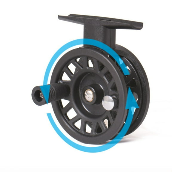 HEANUJJ Ice Fishing Reels for Inshore Fishing Braid Ready Spool Excellent Line Lay System Black