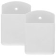 thumbnail image 1 of Soporte de almacenamiento de pared para montar en la pared, caja de control remoto, organizador de controladores, sin clavos, para oficina, ABS, blanco, 2 piezas, 1 of 6