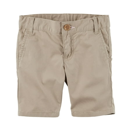 Carter Uniform - Carter's Girls' Khaki Twill Uniform Shorts - 3T
