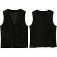thumbnail image 5 of "Tejiojio Winter DiscountMen's Suit Base Vest, Solid Color Lapel Double Button Vest For Men Casual And Good Match", 5 of 9