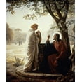 thumbnail image 2 of Bloch, Carl 26x30 White Modern Wood Framed Museum Art Print Titled - The Woman of Samaria, 2 of 4