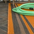 thumbnail image 7 of JONATHAN Y SANTA MONICA 3 x 5 Area Rug, James Border Stripe - Orange/Dark Gray, SMB201A-3, 7 of 7