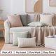thumbnail image 4 of Pack of 2 Corduroy Decorative Throw Pillow Covers 12x20 Inch Soft Boho Striped Pillow Covers Modern Farmhouse Home Decor for Spring Sofa Living Room C, 4 of 4
