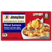 Jimmy Dean Breakfast Bowl Meat Lovers, 56 Oz Box, 8 Bowls/Box