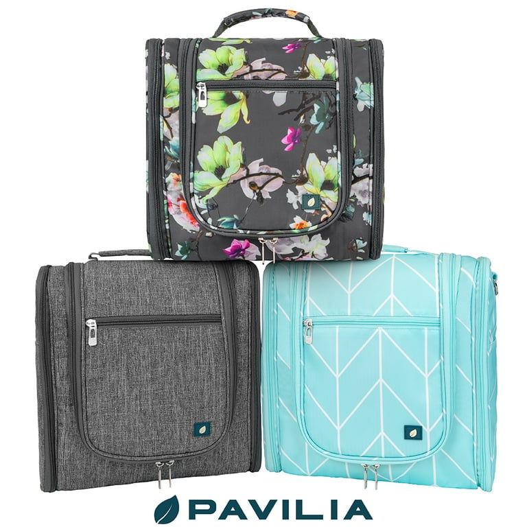 PAVILIA Extra Large Toiletry Bag Travel Bag for Women Men, Hanging