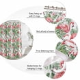 thumbnail image 3 of Tropical Pink Flamingo Bathroom Shower Curtains with 12 Hooks Polyester Waterproof Shower Curtain for Stalls and Bathtubs Summer Palm Trees Botanical Decorative Bathroom Privacy Curtain 72x96 Inches, 3 of 9