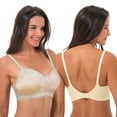 thumbnail image 4 of Curve Muse Women's Plus Size Nursing Wirefree Bra With Full Figure Lace-3Pack-BERRY,NUDE,BLACK-38C, 4 of 7