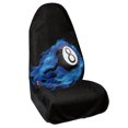 thumbnail image 2 of POLERO Blue Flame 8-Ball Car Seat Cover Sweat Proof Towel Cover, Plush Microfiber Front Seat Cover Fit for Trucks Cars SUVs, 2 of 7
