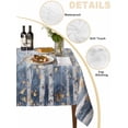 thumbnail image 2 of Yellow Blue Forest Table Cloth, Modern Oil Painting Art Waterproof Tablecloth for Square Tables, Reusable Washable Fabric Table Cover for Restaurant Kitchen Dining Tables 54"x54", 2 of 6