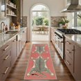 thumbnail image 3 of GENIMO 8'x10' Rug for Living Room, Large Machine Washable Non Slip Low Pile Area Rug for Bedroom Dining Room, Natural Animal Print, Dusty Rose, 3 of 5