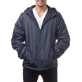 thumbnail image 2 of Pro Club Men's Fleece Lined Windbreaker Jacket, 7X-Large, Navy, 2 of 10