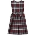 thumbnail image 2 of Cookie's Little Girls' Slit Neck Jumper (Sizes 2 - 6X) - burgundy/gray/white *plaid #91*, 2, 2 of 2
