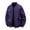 Purple, variant on 2026 Men's Rib Stand Collar Full Zip Bomber Jacket, Rib Cuff Hem Long Sleeve Loose Fit Street Travel Light Wind Resistant Casual Daily Outerwear