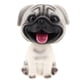 thumbnail image 2 of 2pcs Bobble Head Dog Toys Car Dashboard Decoración Doll Bobbing Pug, 2 of 6