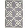 thumbnail image 4 of Safavieh Cambridge 4' X 6' Hand Tufted Wool Rug in Dark Gray and Ivory, 4 of 8