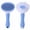 Blue, variant on Pet Hair Remover One Click Deshedding Brush For Dogs And Cats Self Cleaning Pet Grooming Brush With Pins, Undercoat Rake For Long And Short Hair, Gentle Shedding Tool,Blue