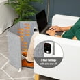 thumbnail image 4 of Mind Reader Under Desk Space Heater, Foldable Electric Foot Warmer Panel with Thermostat, Timer & Auto Shut Off, Portable Heater for Office or Home, Fabric, Gray, 4 of 7