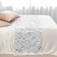 thumbnail image 2 of Dinosaur Animal Bed Runner for Cal King Size Bed, Abstract Dinosaur Sketching Side Cartoon Soft Bedding Scarf Bedding Protector Slipcover Sofa Throw for Bedroom Hotel Guesthouse, 2 of 8