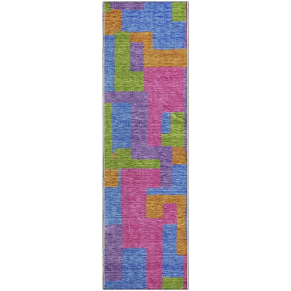 Dalyn Rugs Premium Machine Washable Mayfield AMF740 Purple 2'3" x 7'6" Runner Rug