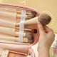 thumbnail image 4 of Bolso de cosméticos Kawaii Organizador de pana Cubo Estuche de maquillaje Neceser (Rosa L), 4 of 5