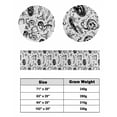 thumbnail image 6 of Xipuska Black White Pumpkin Halloween Bed Runners for King Size Bed, Decorative Bed Throws for Foot of Bed, Retro Art Web Gravestone Animals Bed Runner Sofa Throw Bedding Scarf Slipcover for Bedroom, 6 of 6