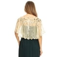 thumbnail image 3 of Women's 1920s Shawl Evening Cape Sequin Deco Shrug Bolero Flapper Cover Up, 3 of 6