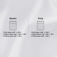 thumbnail image 3 of U by Bedsure 100% Rayon Derived from Bamboo Queen Sheet Sets, Luxury 4 Pieces Deep Pockets Cooling Bed Sheets, Dark Gray, 3 of 8