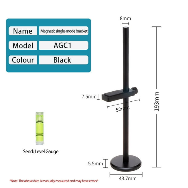 Support Vidéo AGseries Graphics en Alliage d'Aluminium, Support de GPU, Support de Support, Kit de Refroidissement pour Châssis ATX/M-ATX/ITX ABC1-BK