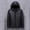 Black, variant on Turilly Mens Zipper Coats Men Solid Casual Thicken Coat Plus Size Hooded Zipper Youthful Vitality Jacket Coat
