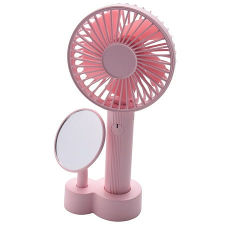

Mini Portable Handheld Fan With 2000mah Rechargeable Battery Operated Electric Personal Fan For Office Home Traveling Outdoor - Pink