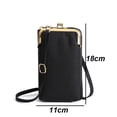 thumbnail image 2 of Bolso bandolera pequeño para mujer, monedero para teléfono móvil, cartera, tarjetero, bolsillo de viaje, monedero pequeño para teléfono móvilnegro:;:;, 2 of 6