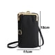 thumbnail image 2 of Bolso bandolera pequeño para mujer, monedero para teléfono móvil, cartera, tarjetero, bolsillo de viaje, monedero pequeño para teléfono móvilnegro:;:;, 2 of 6