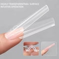 thumbnail image 4 of 280Pcs Sandwich Nail Dual Forms Kit, Long Coffin Nail Molds for Quick Extensions, Clear Plastic Reusable Forms for Nail Gel Acrylic Salon DIY Nail Art Tools, 4 of 9