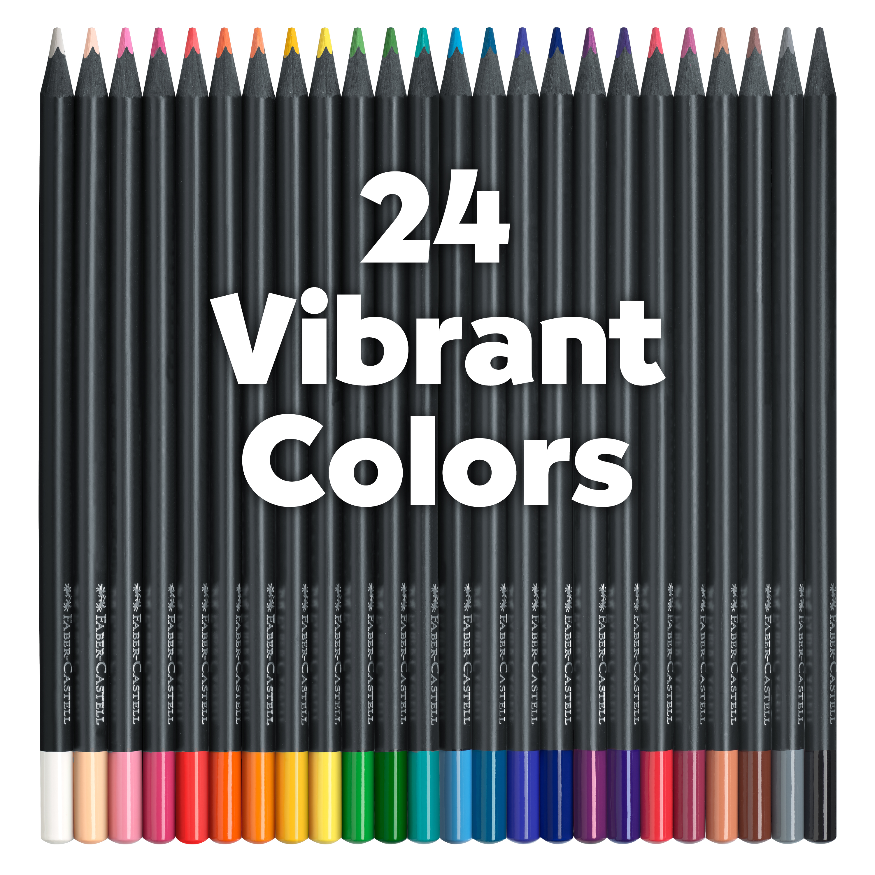 Faber-Castell Black Edition 24-Color Colored Pencil Set photo 4