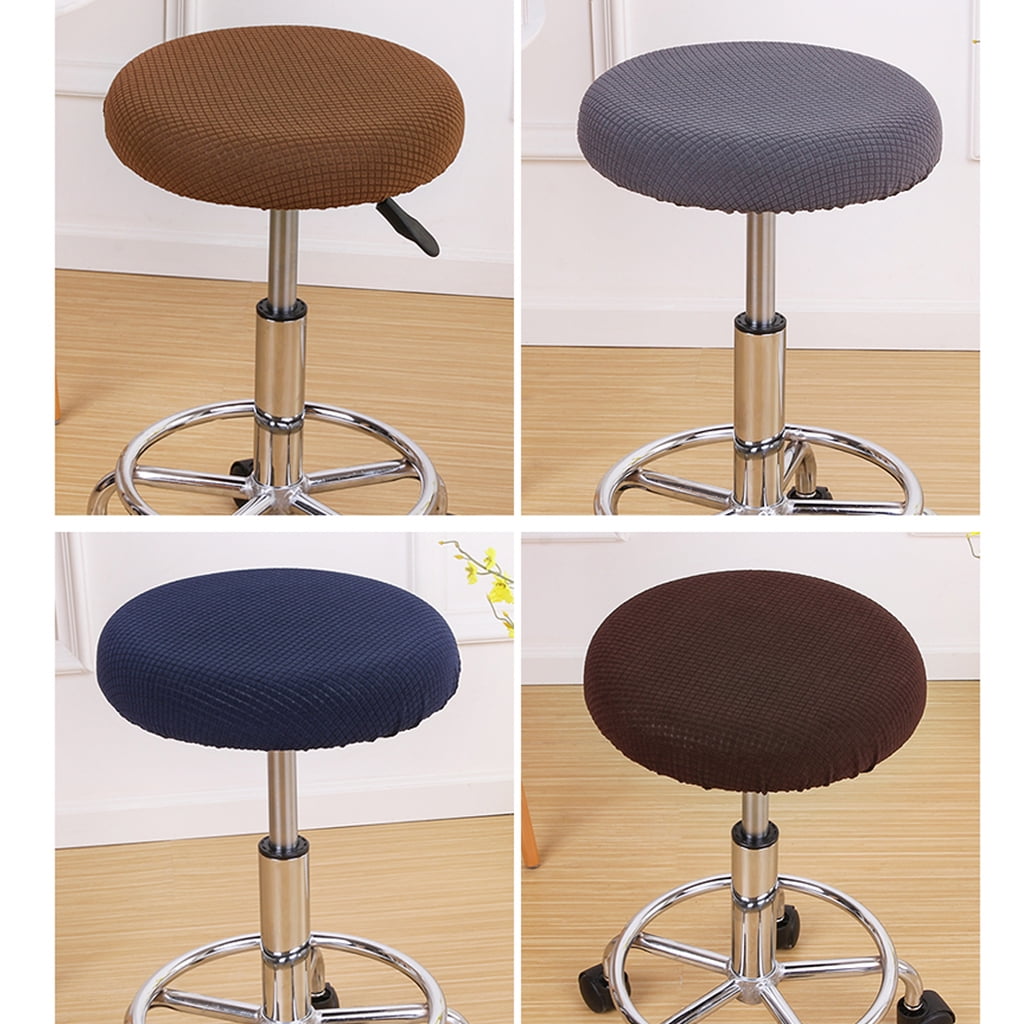 Details about   Fit 30-38cm Stretch Round Bar Stool Chair Cover Slipcover Protector Blue 