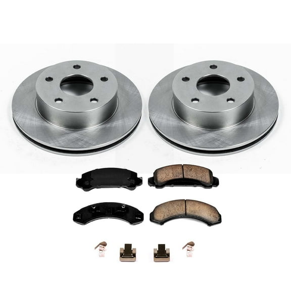 Ultimate Brakes Front Semi-Metallic Brake Pad and Rotor Kit with Hardware WM81101