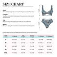thumbnail image 4 of Kdxio Underwater Animals and Flowers Print Women's 2 Piece High Waisted Wrap Spaghetti Strap Summer Swimsuit Bikini Set-Medium, 4 of 7