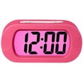 thumbnail image 1 of Reloj Despertador Digital con Pantalla LCD Resistente a Impactos y Estuche de Silicona para Hogar, Oficina, Recámara - Pink, 1 of 5