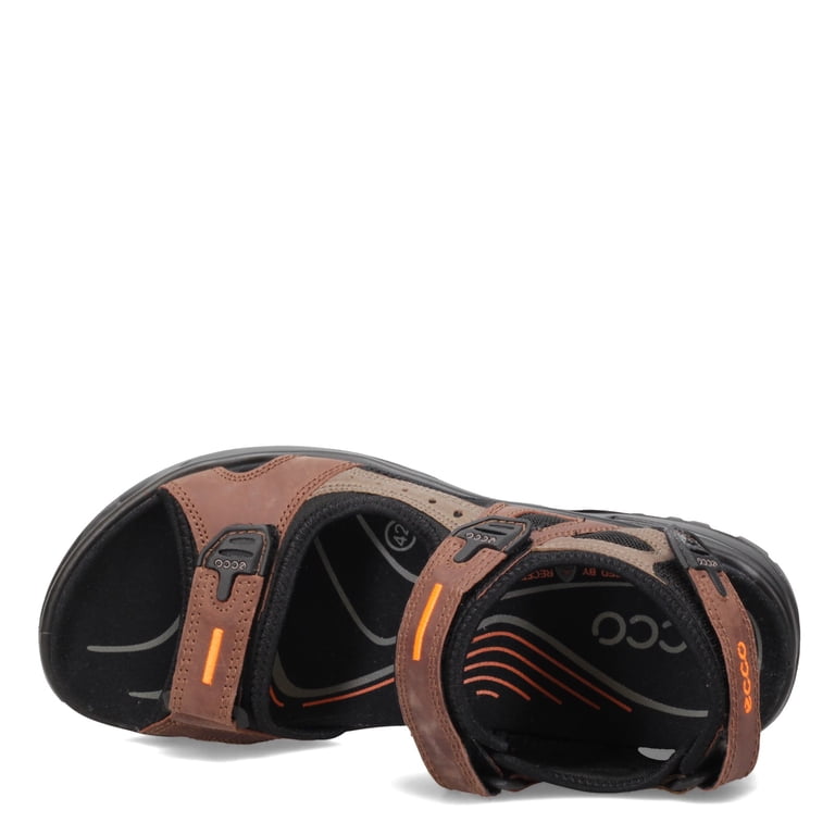 Ecco Men Yucatan Sport Sandal Size 44 US 10 Brown Leather Adjustable Comfort Ecco Men Yucatan Sport Sandal Size 44 US 10 Brown Leather  main image 3