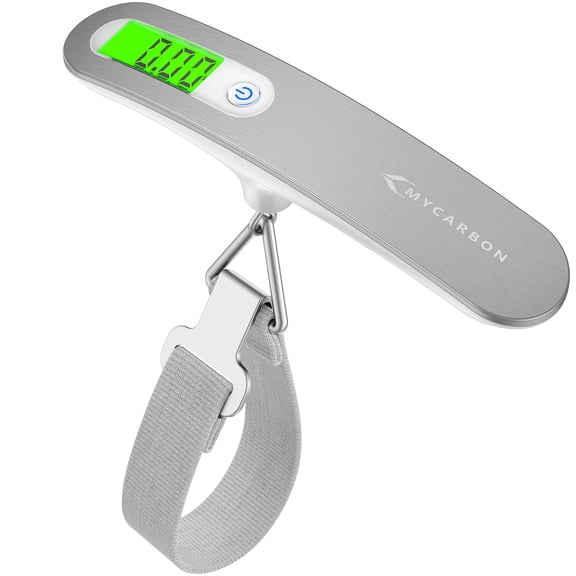 Digital Luggage Scale, Portable Hanging Baggage Scale with Backlit LCD Display, 110 lb / 50 kg Capacity for Travel
